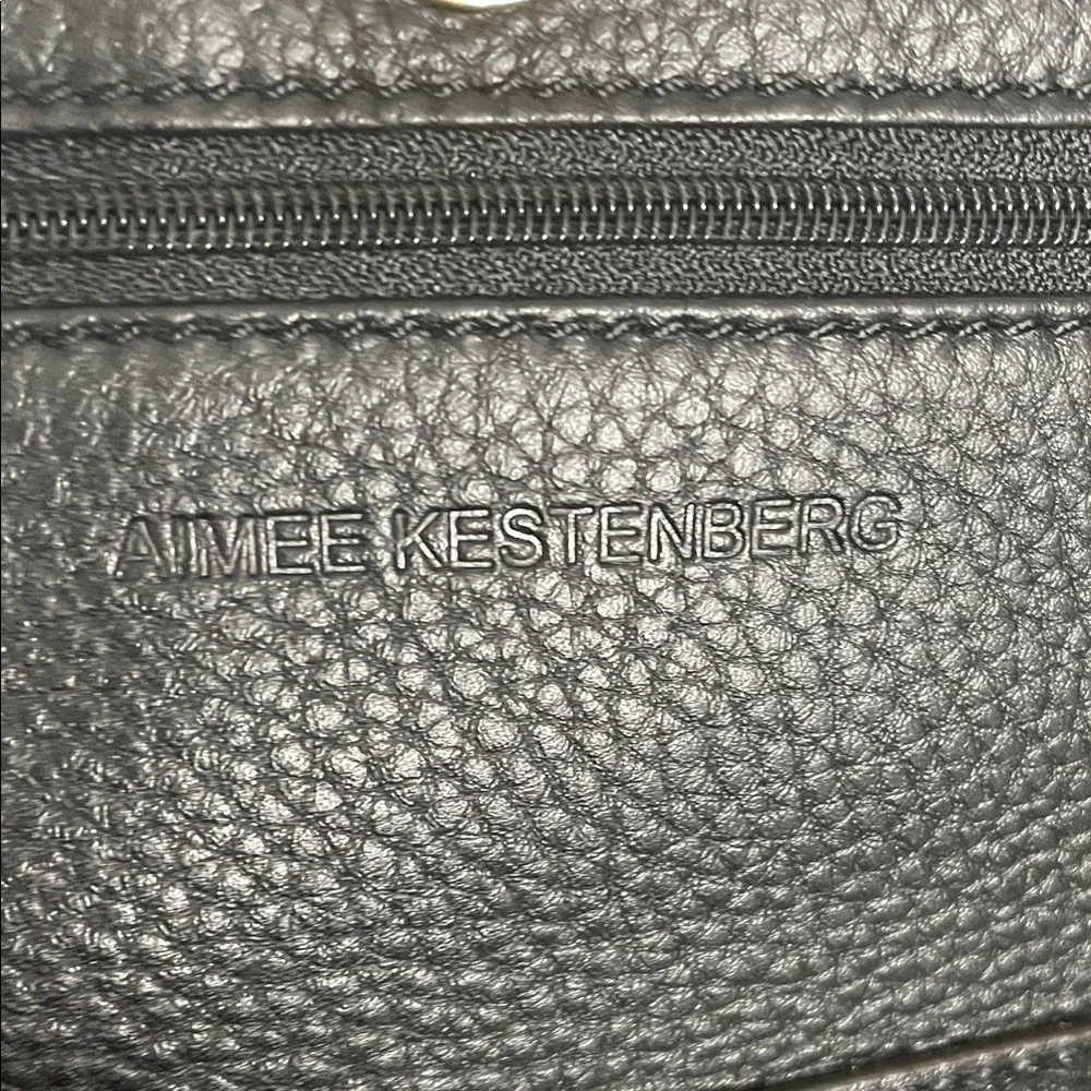 Aimee Kestenberg Black Leather Crossbody Bag with Gold Tassel - Picture 2 of 10